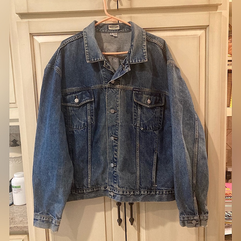 Vintage 1980’s men’s Guess Jeans denim jacket / size XXXL